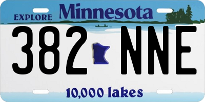 MN license plate 382NNE