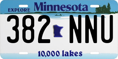 MN license plate 382NNU