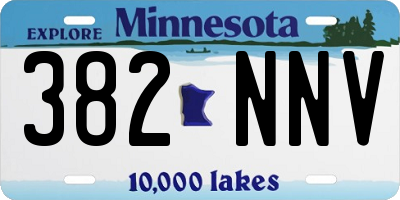 MN license plate 382NNV