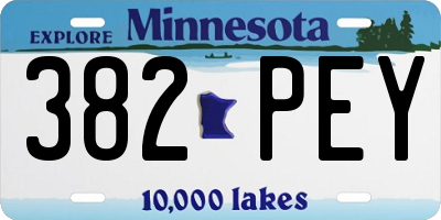 MN license plate 382PEY