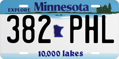 MN license plate 382PHL