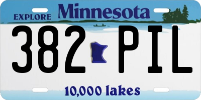 MN license plate 382PIL