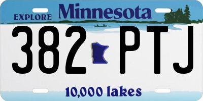 MN license plate 382PTJ