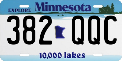 MN license plate 382QQC