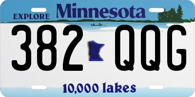 MN license plate 382QQG