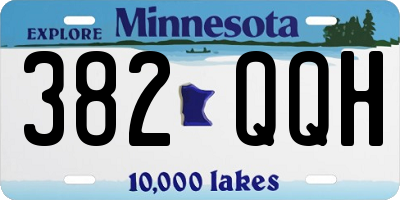 MN license plate 382QQH