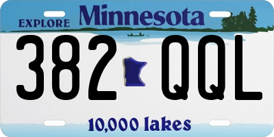MN license plate 382QQL