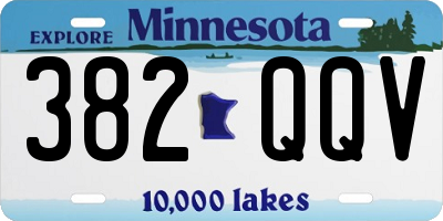 MN license plate 382QQV
