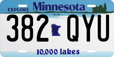 MN license plate 382QYU