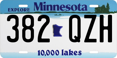MN license plate 382QZH