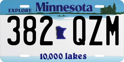 MN license plate 382QZM