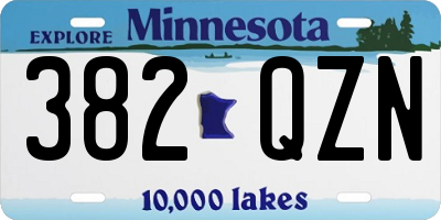 MN license plate 382QZN
