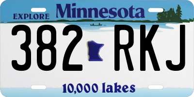 MN license plate 382RKJ