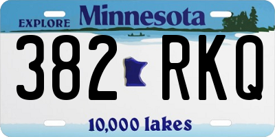 MN license plate 382RKQ
