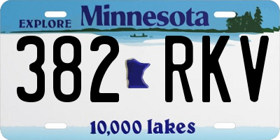 MN license plate 382RKV