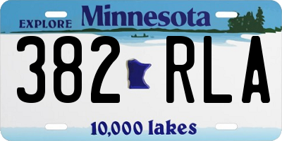 MN license plate 382RLA