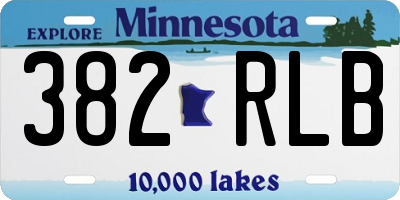 MN license plate 382RLB