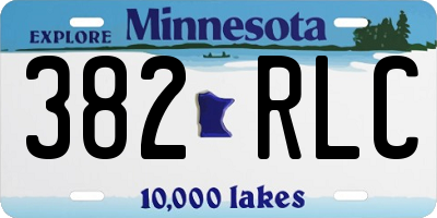 MN license plate 382RLC