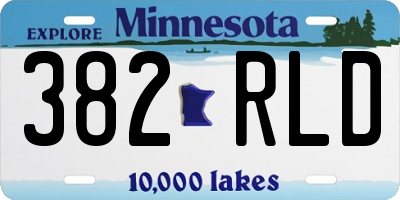 MN license plate 382RLD