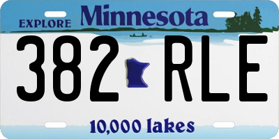 MN license plate 382RLE
