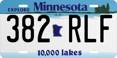 MN license plate 382RLF