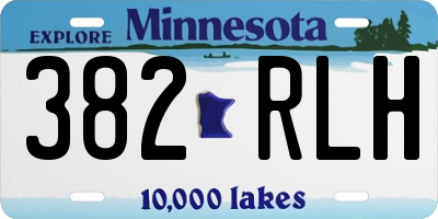 MN license plate 382RLH