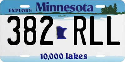MN license plate 382RLL