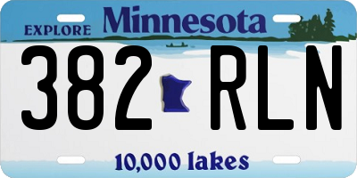 MN license plate 382RLN