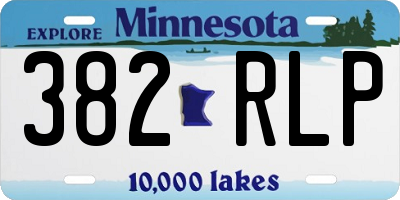 MN license plate 382RLP