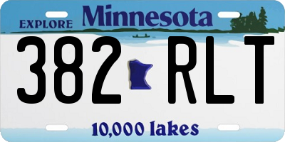 MN license plate 382RLT