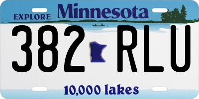 MN license plate 382RLU