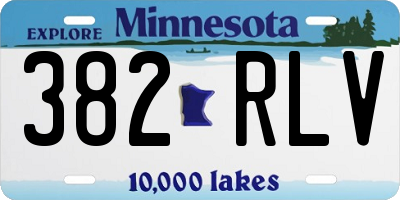MN license plate 382RLV