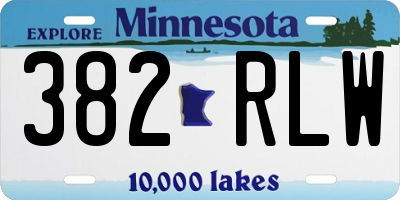 MN license plate 382RLW