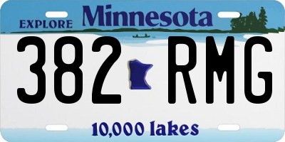 MN license plate 382RMG