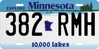 MN license plate 382RMH