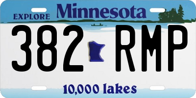 MN license plate 382RMP