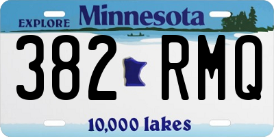 MN license plate 382RMQ