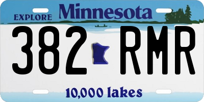 MN license plate 382RMR