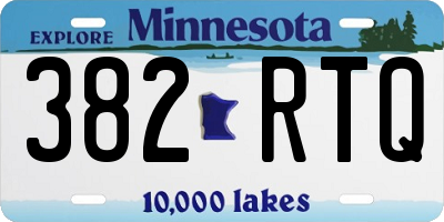 MN license plate 382RTQ