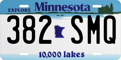MN license plate 382SMQ