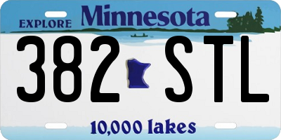 MN license plate 382STL