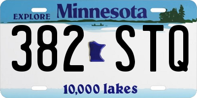 MN license plate 382STQ
