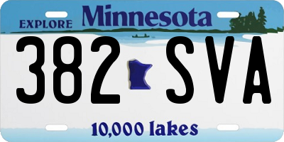 MN license plate 382SVA