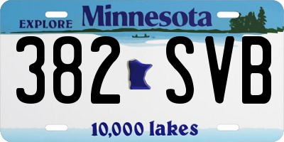MN license plate 382SVB