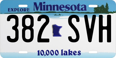 MN license plate 382SVH