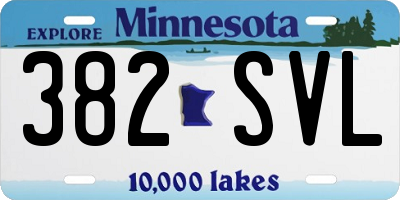 MN license plate 382SVL