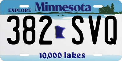 MN license plate 382SVQ