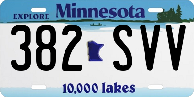 MN license plate 382SVV