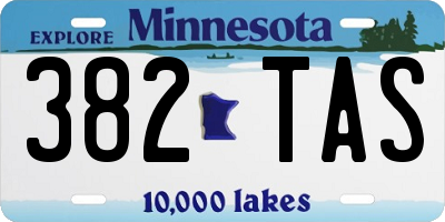 MN license plate 382TAS