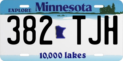 MN license plate 382TJH
